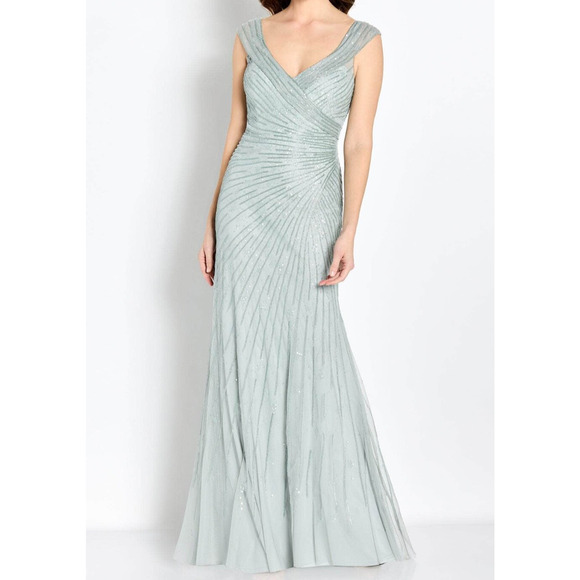 Cameron Blake CB755 - Beaded Sheath Formal Dress Sz. 12 (SAMPLE)